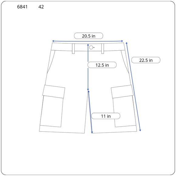 Carhartt Gray Force Broxton Cargo Relaxed Fit Shorts - Men's Size 42 - Picture 7 of 7